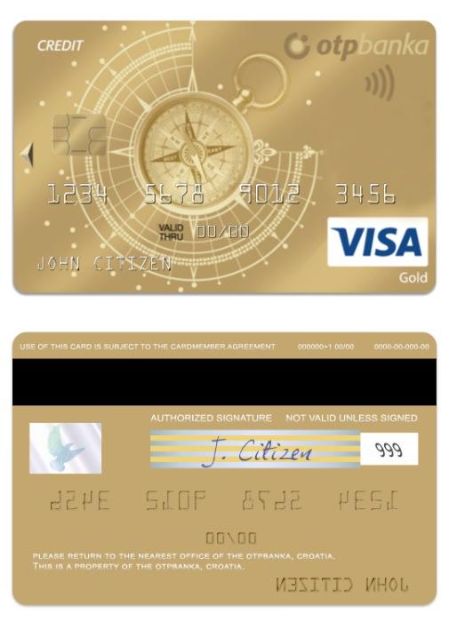 Croatia OTP Banka visa gold credit card